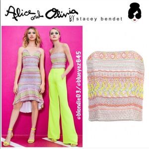 Alice + Olivia Saraphina Beaded Bustier 0